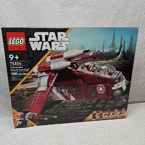 New 2023 Lego Star Wars Coruscant Guard Gunship 75354 Set Sealed